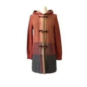 Anthropologie Sparrow Wool Blend Long Sweater Coat Size L